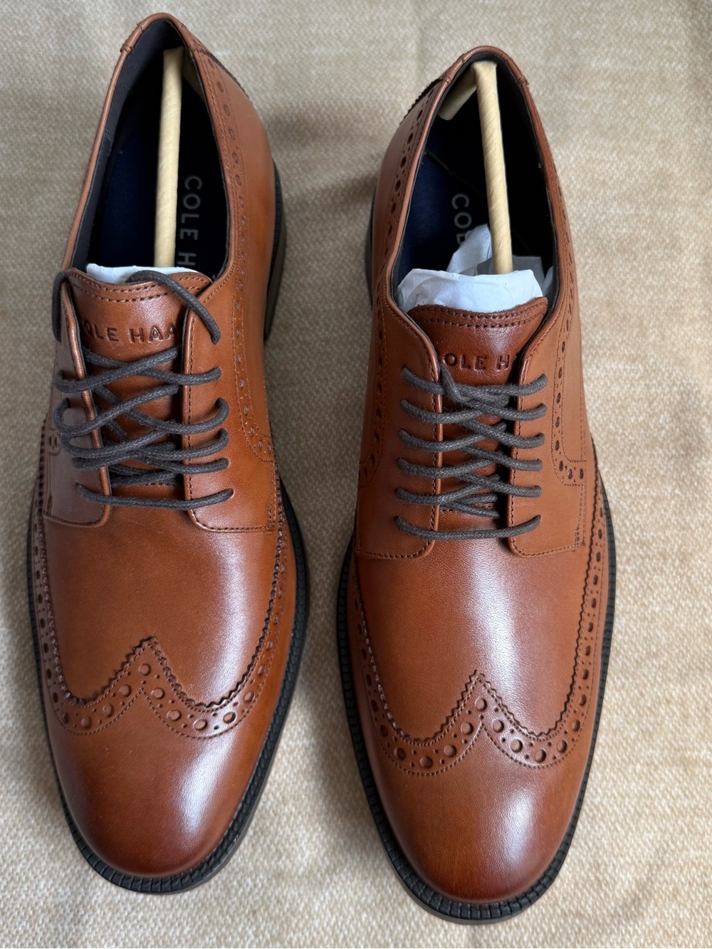 Cole Haan Sz 9 ME Wing Oxford Men' Shoe Dress/Casual Brown/ British Tan
